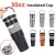 30oz Large Capacity Portable Car Cup Stainless Steel Thermos Cup with Straw & Handle Travel Sports Water Bottle Vacuum Flask
