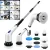 Cordless Electric Spin Scrubber,10-in-1 Multifunctional Spin Scrubber Kitchen Bathroom Cleaning Brush Rotary Cleaner